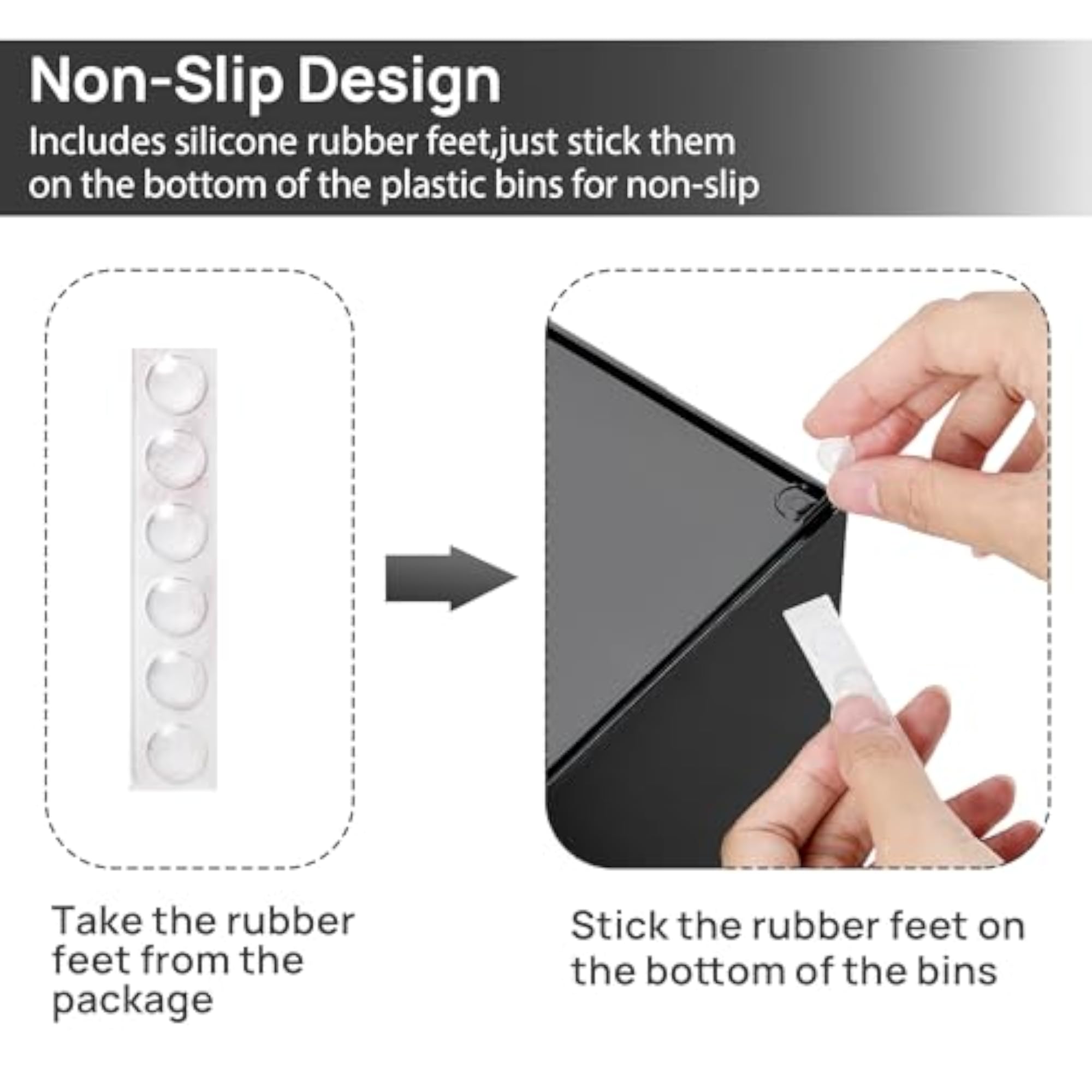 Black Small Stackable Storage Drawers for Cologne Organizer