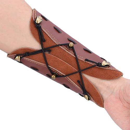 Archery Arm Guard Leather Traditional Archery Shooting Safe Strap Leather Antique Bracer Wristband for Archery Protective Gear Archery Arm Guard Leather Traditional Archery Shooting Safe Strap Leather Antique Bracer Wristband for Archery Protective Gear