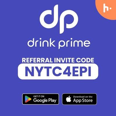 Working DrinkPrime Referral Codes "NYTC4EPI" and "XKS9NIJ4" - Get ₹200 Off + Free Trial