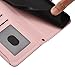 Rfvzubemok Compatible with Tecno Spark 7 4G,Compatible with Tecno Spark 7T 4G Flip Kickstand Zipper Card Slot Wallet, Protective Case Pink