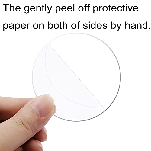 10Pcs Clear Acrylic Sheet 0.04 Inch Thick Acrylic Plastic Disc Transparent Round Acrylic Panel Circle Acrylic Sheets Sign for Picture Frame Painting DIY Crafts (3.5 inch / 8.9 cm)