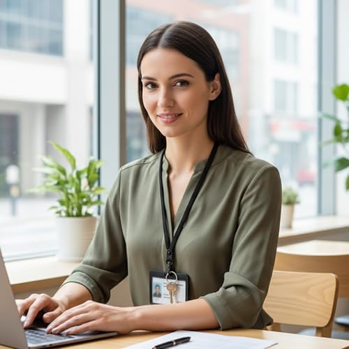 MORSUNBELA Schlüsselband zum Umhängen Lang Lanyard Elastisch Schlüsselanhänger Lavendel