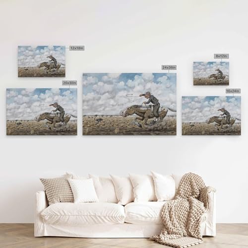 Tableau Florencio Molina Campos Impression Toile d'Art Graphique