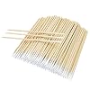 200 PCS Pointed Cotton Swabs Wood Handle, Orange Sticks for Nails Alternative, Precision Tips for Nail Edge Cleanup, Sturdy Sticks for Gel Polish Correction, Cuticle, Makeup & Microblading