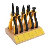 Xiuganpo Set di 5 Pinze con Pallet in Legno, Faggio Metallo