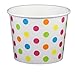 Rainbow Polka Dot Ice Cream Cups 12 oz - 50 count