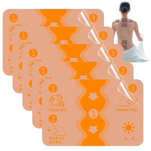 Gelenkpflaster, Nacken und Knie Tapes, Rückenentspannungspflaster Natürlich 5 Stück für Gartenentspannung Fitness Freiwillige Heimlehrer Männer Frauen Ältere
