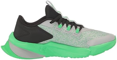 Under Armour Boy's Grade School Scramjet 5 Running Shoe, (102) Mod Gray/Black/Green Screen, 6 Big Kid | Image 5