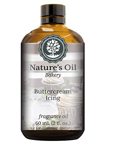 Buttercream Icing Fragrance Oil (60ml) for Diffusers, Soap Making, Candles, Lotion, Home Scents, Linen Spray, Bath Bombs, Slime