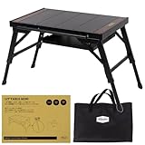 Hilander(ハイランダー) LIT TABLE MINI リットテーブルミニ ブラック IGT igt シングルバーナー カセットコンロ テーブル キャンプテーブル 軽量 組立て30秒 収納袋付き