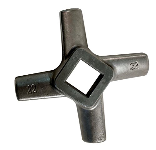 #22 Meat Grinder Blade Solid Drop Forge Steel Construction from Food Service Knives Sharpened in the USA