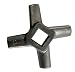 #22 Meat Grinder Blade Solid Drop Forge Steel Construction from Food Service Knives Sharpened in the USA