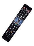 Replaced Remote Control Compatible for Samsung UN40ES6100F UN46ES6100 UN46ES6100F UN50ES6100FXZA UN55ES6100F UN60ES6100FXZA All LCD LED HDTV Smart TV with Backlit Buttons