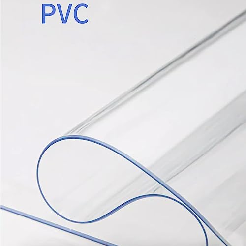 Nappe transparente imperméable en PVC de 2 mm pour table