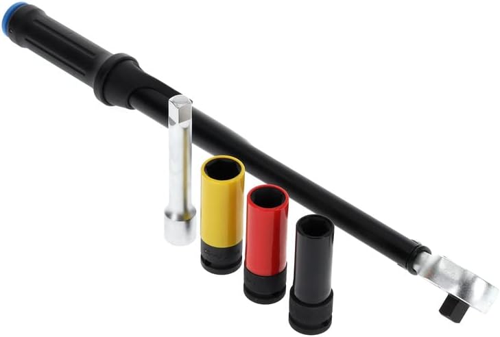 GEDORE Torque wrench set with square drive, 1/2", 40-200 Nm, Set with impact sockets/extension, 3550-UK-LS4