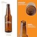 FastRack Beer Bottles Amber Glass Longneck Bottles for Home Brewing 22 oz - Crown Cap Refillable Beer Bottles Food Grade – ECO Friendly Proudly Made in the USA, Brown, Pack of 12
