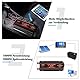 Seamuing 2000W Wechselrichter DC 12V auf AC 230V Spannungswandler 1 AC Steckdose & 2 USB Port Stromwandler mit Alligatorclip Zigarettenanzünder Stecker Power Inverter für Auto KFZ Wohnwagen LKW