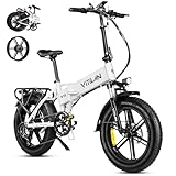 ⚡【Power Motor & Long-Lasting Battery】 - This folding electric bike is equipped with a robust 750W (1200W Peak) brushless motor and a 624Wh long-lasting lithium battery, it reaches a top speed of 28mph and lasts for 30-50 miles, making it reliable for...