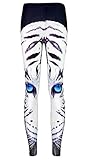 Style:mode Jixin4you Femme Legging de Sport Pantalon Imprimé Tigre 64-90cm