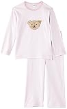 Steiff Mädchen Schlafanzug Pyjama Geringelt 6563 (122, Rosa)