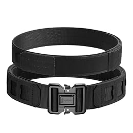 JUKMO Men's 2.0" Tactical Gun Belt Set for Duty in Gift Box