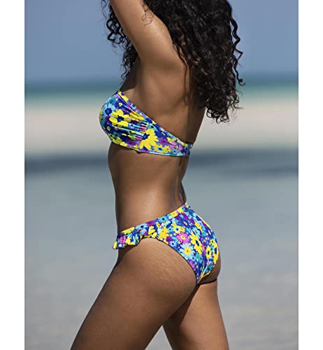 Freya Garden Disco Rio Ruffle Side Swim Brief (204376),Medium,Multi #TOP2