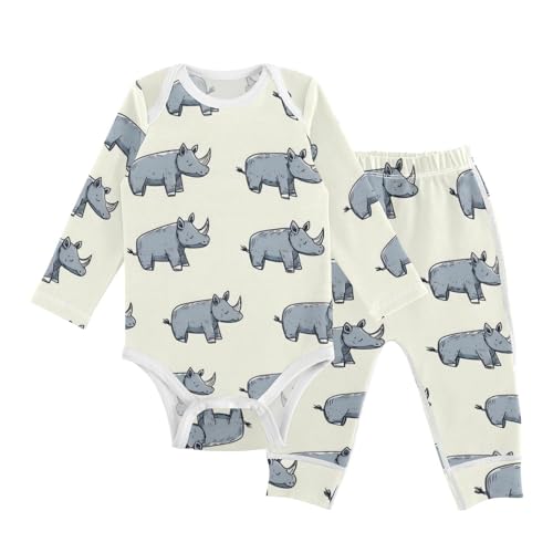 vvfelixl Baby Bodysuits Pants Sets English Bulldog Long Sleeve Baby Clothes for Boys Girls 0-24M