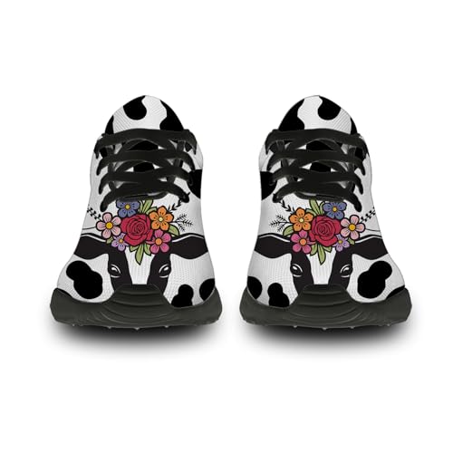 Cow Print Shoes for Men Women Lightweight Comfort Running Tennis Walking Sneakers Gifts for Him Her3