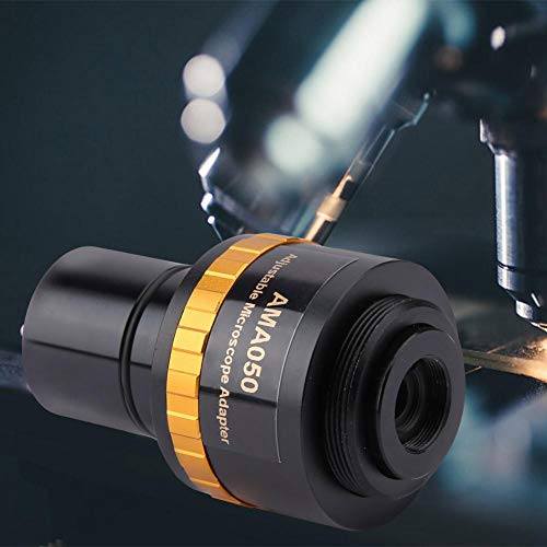 Taidda 【2021 New Year\'s Special】 Eyepiece Adapter, Focusable Durable Lightweight AMA050 Adjustable 23.2 Eyepiece to Microscope Eyepiece Adapter