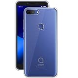 rey cover in gel tpu trasparente per alcatel 1s 2019, ultra sottile 0,33 mm, morbido flessibile, custodia silicone