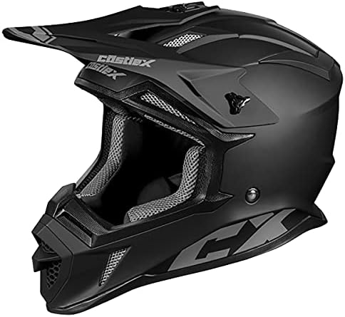 Castle X CX200 Moto Helmet (Matte Black - X-Large)