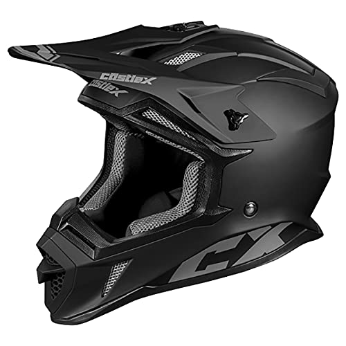 Castle X Cx200 Moto Helmet (Matte Black - X-Large) #TOP2