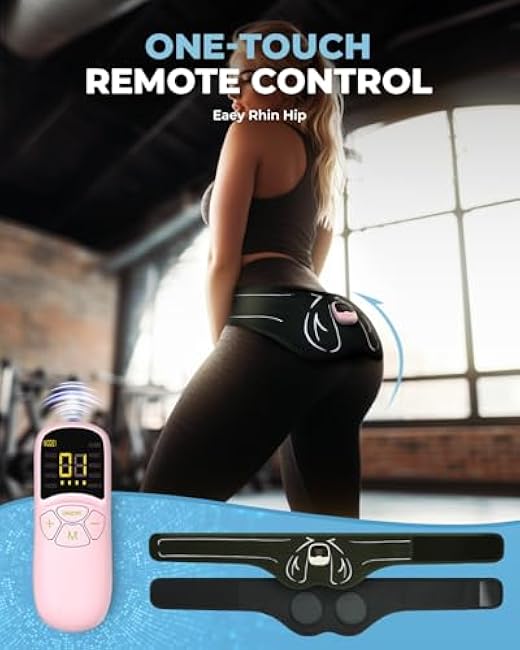 EM25-glute Toning Device, Hip Trainer with 10 Modes & 30 Intensity Levels, Smart Glute Muscle Toner for Muscle Activation and Fitness Hip Training, Workout Equipment for Home, Gym & Office