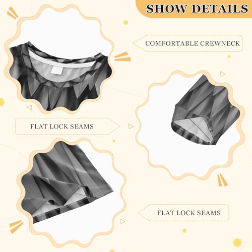 Pfrewn Kids Rash Guard Shirt Long Sleeve for Boys Girls Cartoon Swim Shirt UPF 50+ Sun Protective 3-12T3