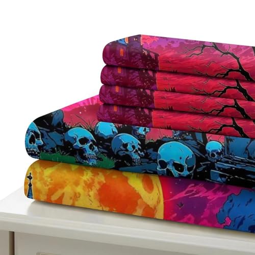 Housse de couette Halloween 3D Double 200x200cm en microfibres - 5