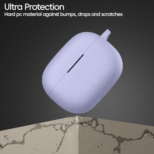 Image of Soft Silicone Case Cover for Realme Buds T310 | Buds N1 -Monet Purple