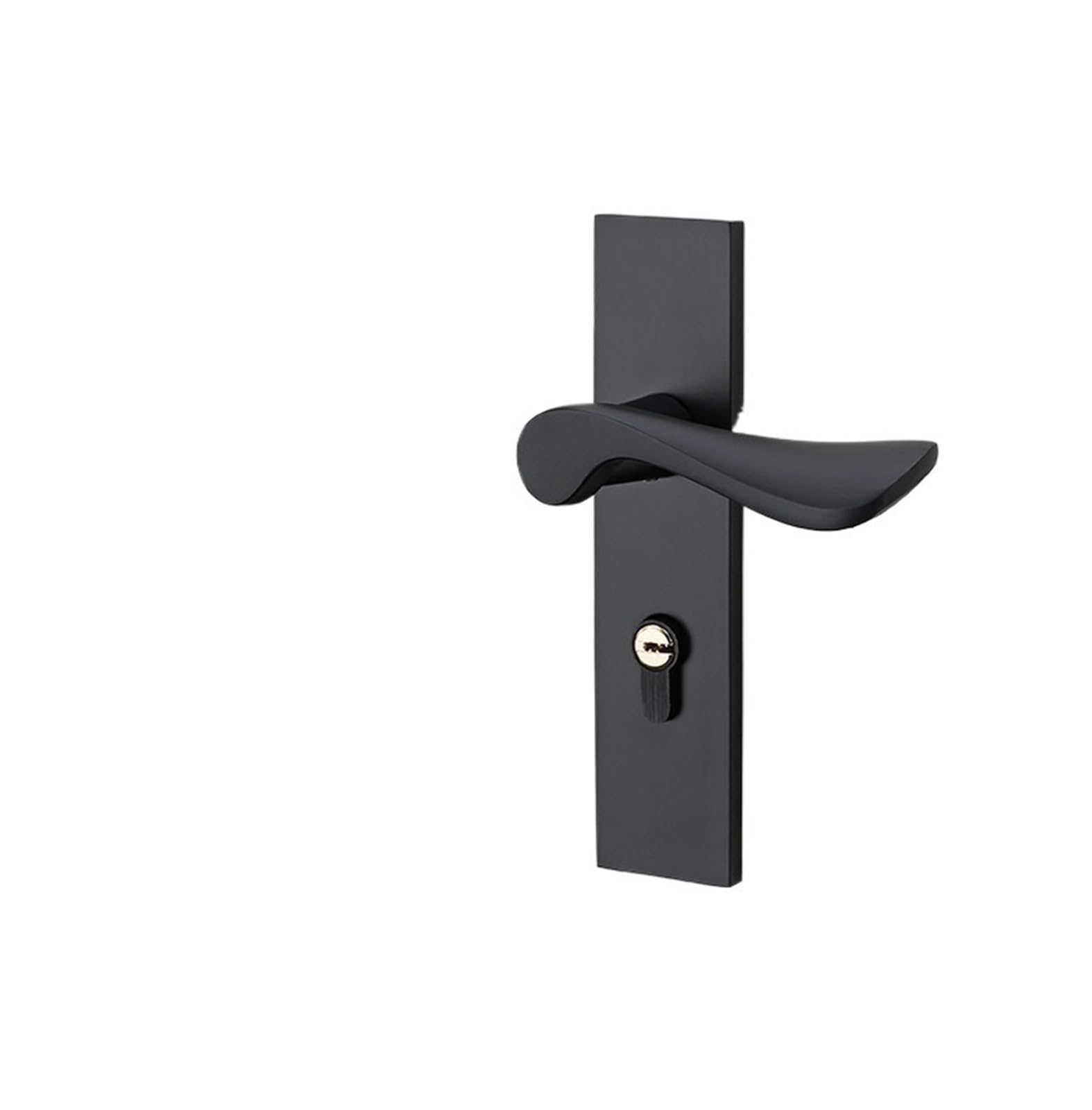 Poignée à noyau et serrure de porte européenne pour chambre à coucher en bois d'intérieur