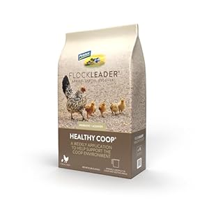 Healthy Coop, Litter Additive for Chicken Coop with Probiotic & Acidifier, Reduces Odor, Wetness & Bacteria, 12lbs