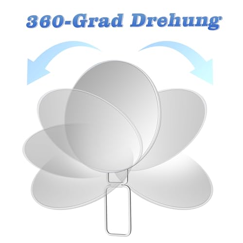 Solinorex 40X Vergrößerungsspiegel, Kosmetikspiegel Mit Vergrößerungsfunktion, Reise-Schminkspiegel Wird Zum Formen Der Augenbrauen Und Für Make-Up Verwendet, Inklusive Ständer, Pinzette Und Schere