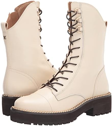 Sam Edelman Women's Lenley Combat Boot, Modern Ivory, 8.5 | Image 6