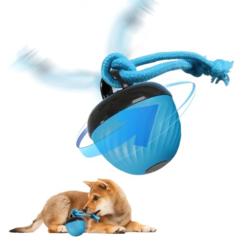 TZQFROCE Interaktives Hundespielzeug Hunde Ball Spielzeug Automatisch Rollender Ball für Hunde 3 Spielmodi interaktiver Hundespielball für Aktivitäten und Unterhaltung