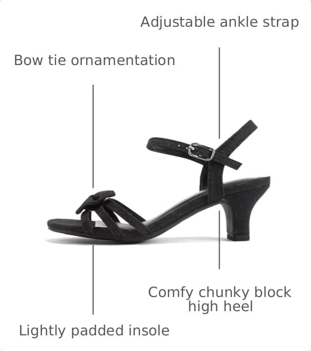 Image of Soda Girly-2 Children's Girl's Open Toe Slingback Block High Heel Sandals