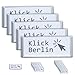 Produktbild Klick Berlin Namensschild Magnetisch 5 Stück | starker Magnet, hält gut auf Bekleidung | professionelle Qualität | Einfach Namen einfügen und anstecken (5)