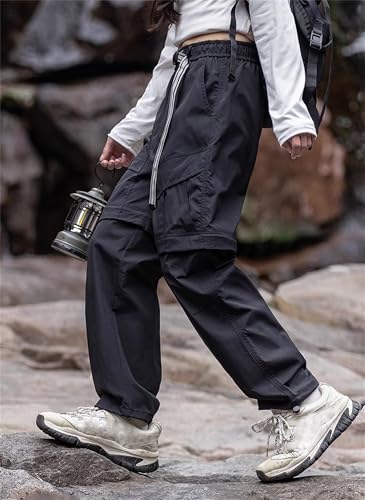 Cromoncent Womens Lightweight Water Resistant Convertible Zip Off Hiking Pants3