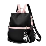 Aucuu Mochila Cartera para Mujer, Mochila de Viaje Linda para Niñas -Negro