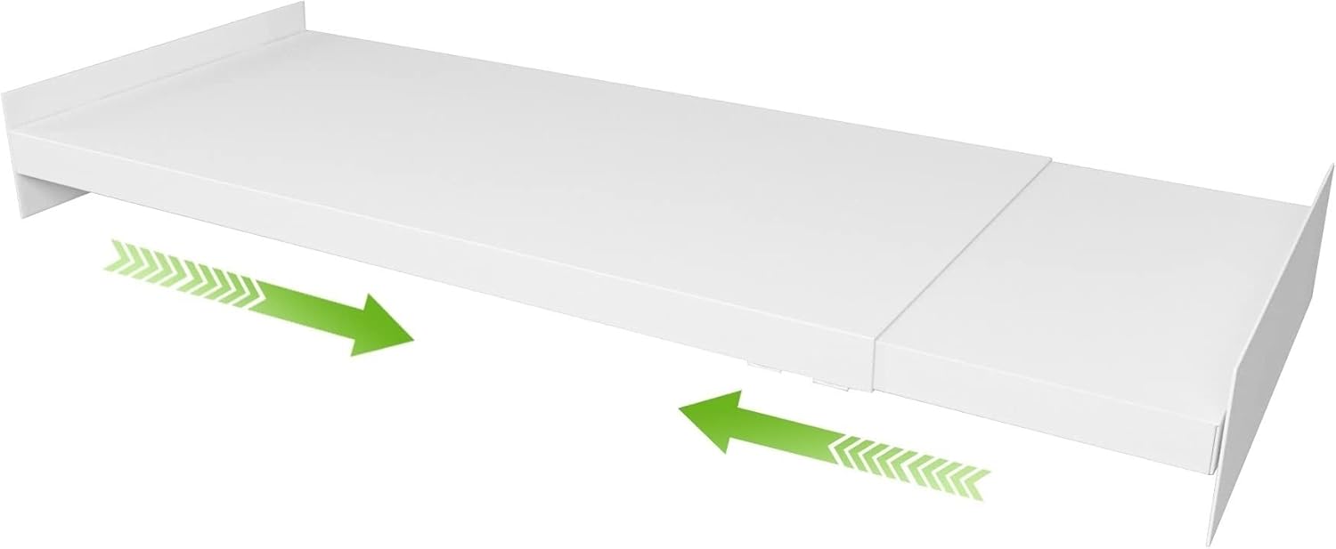 Expandable Closet Shelf Organizer, Adjustable Shelves Organizer, Storage Shelving Rack DIY Divider RV Separator for Cabinet Pantry Wardrobe Cupboard Kitchen, 1 Pack, X-Large