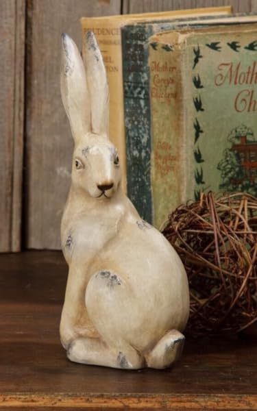 New Primitive Country Rabbit Sitting 8 T Easter Bunny Farmhouse French Spring for Holiday Kitchen Farmhouse Home Decor