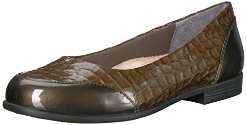 Preisvergleich Produktbild Trotters Damen Arnello Ballerinas, Grey Crocodile, 41 EU