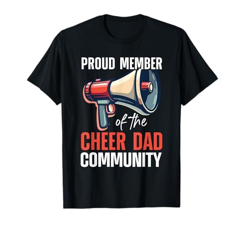 Cheer Dad Cheerleading Día del Padre Camiseta