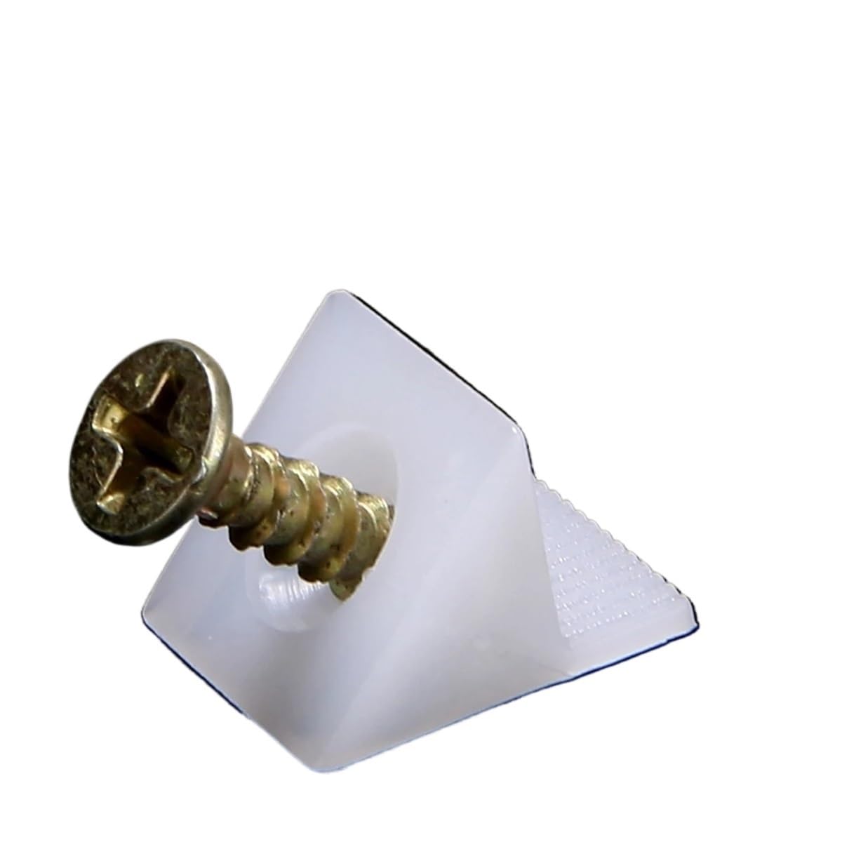 Sunrrafck 20Pcs 10/ Drawer Wedges With Screws Bookshelves Angle Code For Bottom Support Plastic Repair Bracket Fastener(20Pcs)